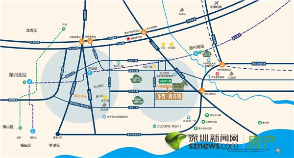 龙光玖龙湾区位交通图