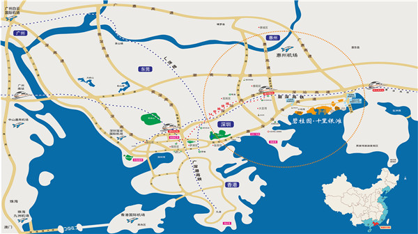 碧桂园十里银滩区域地图